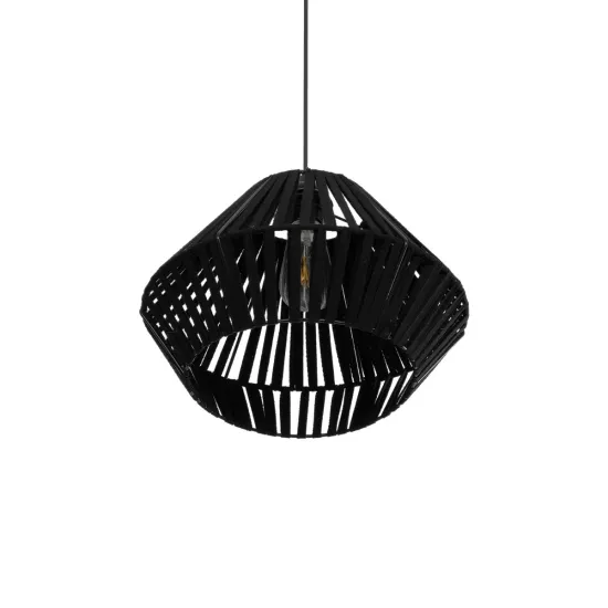 NUI 205-0061 Boho Κρεμαστό Φωτιστικό Οροφής με Ντουί 1 x E27 AC 220-240V IP20 - Μαύρο - M36 x Π36 x Υ27cm