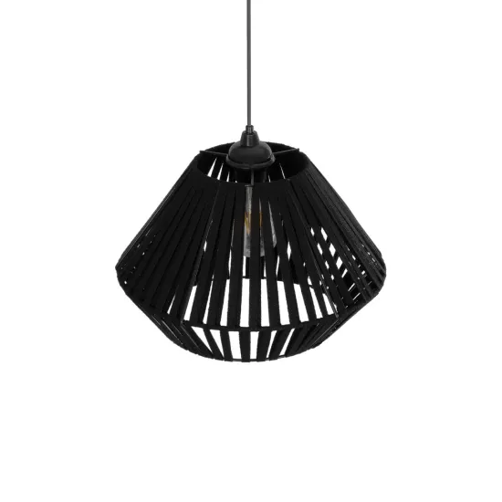 NUI 205-0061 Boho Κρεμαστό Φωτιστικό Οροφής με Ντουί 1 x E27 AC 220-240V IP20 - Μαύρο - M36 x Π36 x Υ27cm