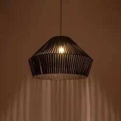 NUI 205-0062 Boho Κρεμαστό Φωτιστικό Οροφής με Ντουί 1 x E27 AC 220-240V IP20 - Μαύρο - M60 x Π60 x Υ41cm