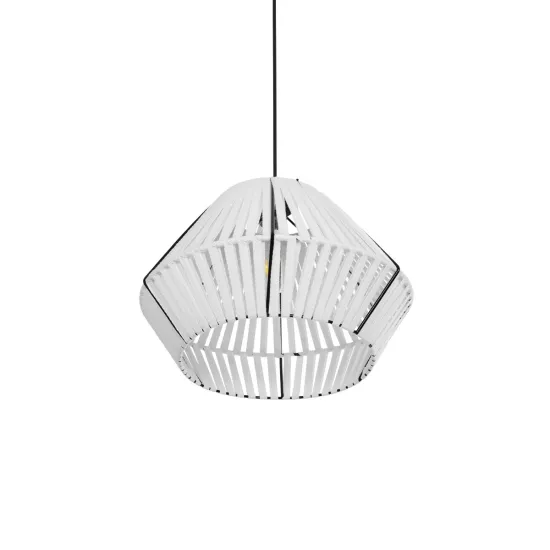 NUI 205-0063 Boho Κρεμαστό Φωτιστικό Οροφής με Ντουί 1 x E27 AC 220-240V IP20 - Λευκό - M36 x Π36 x Υ27cm