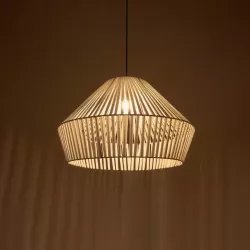 NUI 205-0064 Boho Κρεμαστό Φωτιστικό Οροφής με Ντουί 1 x E27 AC 220-240V IP20 - Λευκό - M60 x Π60 x Υ41cm