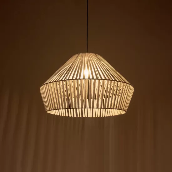 NUI 205-0064 Boho Κρεμαστό Φωτιστικό Οροφής με Ντουί 1 x E27 AC 220-240V IP20 - Λευκό - M60 x Π60 x Υ41cm