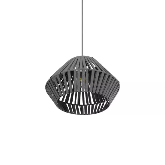 NUI 205-0065 Boho Κρεμαστό Φωτιστικό Οροφής με Ντουί 1 x E27 AC 220-240V IP20 - Γκρι - M36 x Π36 x Υ27cm