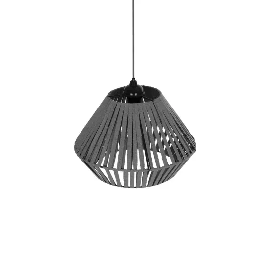 NUI 205-0065 Boho Κρεμαστό Φωτιστικό Οροφής με Ντουί 1 x E27 AC 220-240V IP20 - Γκρι - M36 x Π36 x Υ27cm