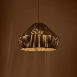 NUI 205-0066 Boho Κρεμαστό Φωτιστικό Οροφής με Ντουί 1 x E27 AC 220-240V IP20 - Γκρι - M60 x Π60 x Υ41cm