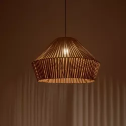 NUI 205-0068 Boho Κρεμαστό Φωτιστικό Οροφής με Ντουί 1 x E27 AC 220-240V IP20 - Μπεζ - M60 x Π60 x Υ41cm