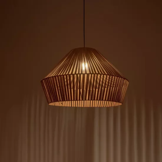 NUI 205-0068 Boho Κρεμαστό Φωτιστικό Οροφής με Ντουί 1 x E27 AC 220-240V IP20 - Μπεζ - M60 x Π60 x Υ41cm