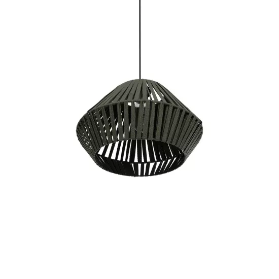 NUI 205-0069 Boho Κρεμαστό Φωτιστικό Οροφής με Ντουί 1 x E27 AC 220-240V IP20 - Πρασίνο - M36 x Π36 x Υ27cm