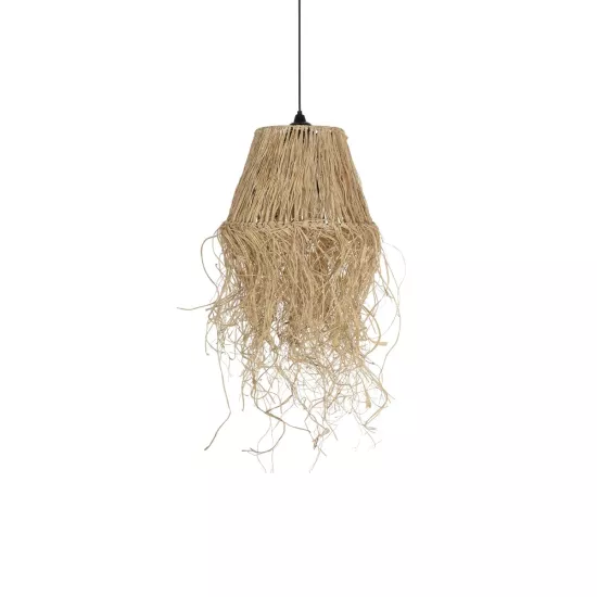 HERBE 205-0073 Boho Κρεμαστό Φωτιστικό Οροφής με Ντουί 1 x E27 AC 220-240V IP20 - Μπεζ - M30 x Π30 x Υ40cm