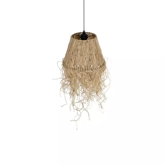 HERBE 205-0073 Boho Κρεμαστό Φωτιστικό Οροφής με Ντουί 1 x E27 AC 220-240V IP20 - Μπεζ - M30 x Π30 x Υ40cm