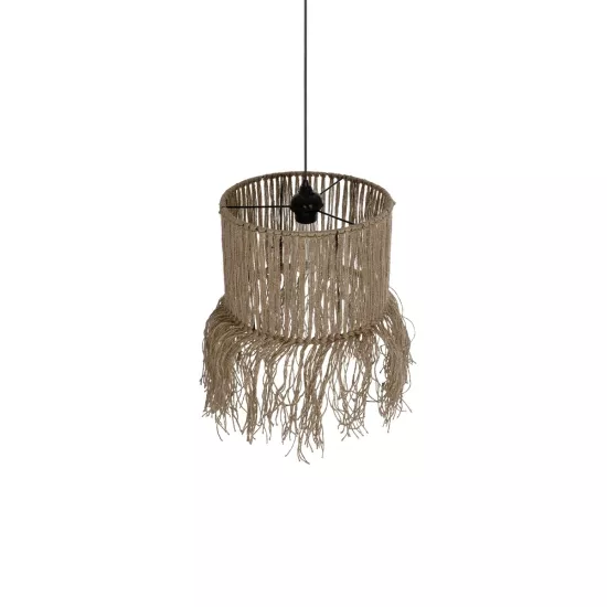 REGEN 205-0074 Boho Κρεμαστό Φωτιστικό Οροφής με Ντουί 1 x E27 AC 220-240V IP20 - Μπεζ - M30 x Π30 x Υ40cm