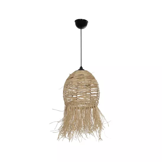 ROKA 205-0076 Boho Κρεμαστό Φωτιστικό Οροφής με Ντουί 1 x E27 AC 220-240V IP20 - Μπεζ - M25 x Π25 x Υ45cm