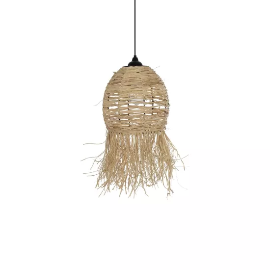 ROKA 205-0076 Boho Κρεμαστό Φωτιστικό Οροφής με Ντουί 1 x E27 AC 220-240V IP20 - Μπεζ - M25 x Π25 x Υ45cm