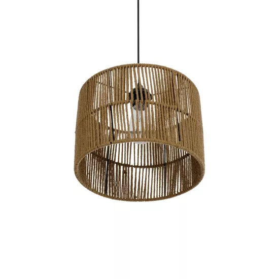 SAFA 205-0085 Boho Κρεμαστό Φωτιστικό Οροφής με Ντουί 1 x E27 AC 220-240V IP20 - Μπεζ - M30 x Π30 x Υ26cm