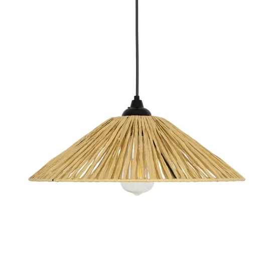 CHAPEAU 205-0086 Boho Κρεμαστό Φωτιστικό Οροφής με Ντουί 1 x E27 AC 220-240V IP20 - Μπεζ - M41 x Π41 x Υ17cm