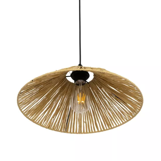 CHAPEAU 205-0086 Boho Κρεμαστό Φωτιστικό Οροφής με Ντουί 1 x E27 AC 220-240V IP20 - Μπεζ - M41 x Π41 x Υ17cm