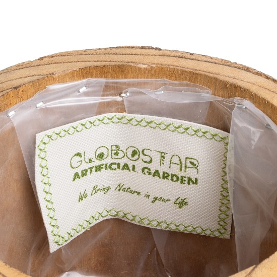 Artificial Garden JAMAICA 20553 Διακοσμητικό Ξύλινο Κασπώ Γλάστρα - Flower Pot Καφέ Φ18 x Υ38cm Artificial Garden JAMAICA 20553 Διακοσμητικό Ξύλινο Κασπώ Γλάστρα - Flower Pot Καφέ Φ18 x Υ38cm