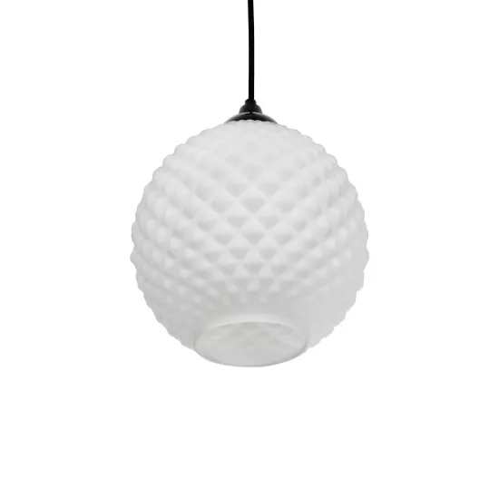 KEGEL 206-0004 Μοντέρνο Κρεμαστό Φωτιστικό Οροφής με Ντουί 1 x E27 AC 220-240V IP20 - Λευκό - Μ20 x Π20 x Υ20cm