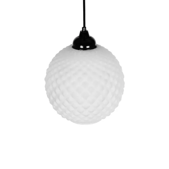 KEGEL 206-0004 Μοντέρνο Κρεμαστό Φωτιστικό Οροφής με Ντουί 1 x E27 AC 220-240V IP20 - Λευκό - Μ20 x Π20 x Υ20cm