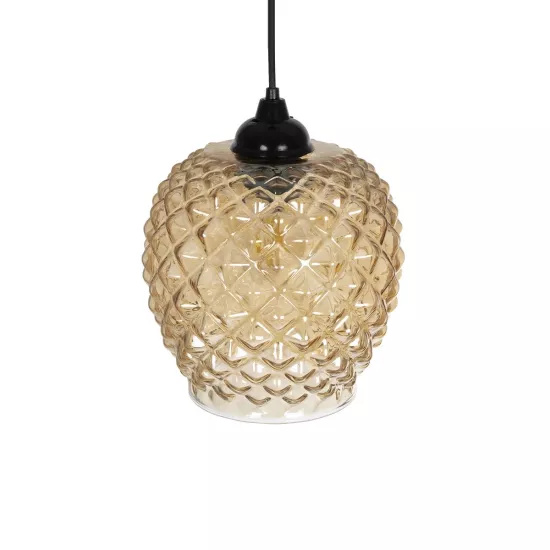 KEGEL 206-0007 Μοντέρνο Κρεμαστό Φωτιστικό Οροφής με Ντουί 1 x E27 AC 220-240V IP20 - Μελί - Μ19 x Π19 x Υ19cm