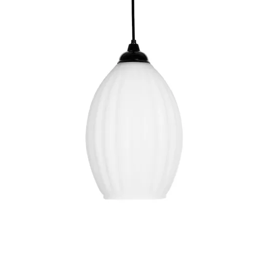 GURIA 206-0008 Μοντέρνο Κρεμαστό Φωτιστικό Οροφής με Ντουί 1 x E27 AC 220-240V IP20 - Λευκό - Μ19 x Π19 x Υ26cm