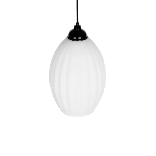 GURIA 206-0008 Μοντέρνο Κρεμαστό Φωτιστικό Οροφής με Ντουί 1 x E27 AC 220-240V IP20 - Λευκό - Μ19 x Π19 x Υ26cm