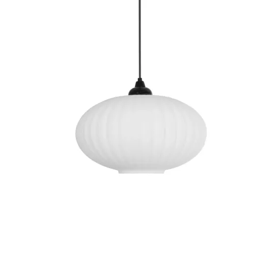 PERA 206-0011 Μοντέρνο Κρεμαστό Φωτιστικό Οροφής με Ντουί 1 x E27 AC 220-240V IP20 - Λευκό - Μ30 x Π30 x Υ22cm