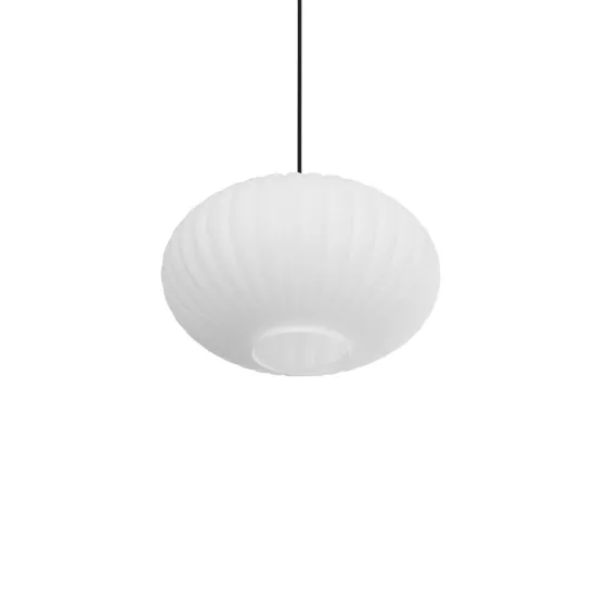 PERA 206-0011 Μοντέρνο Κρεμαστό Φωτιστικό Οροφής με Ντουί 1 x E27 AC 220-240V IP20 - Λευκό - Μ30 x Π30 x Υ22cm