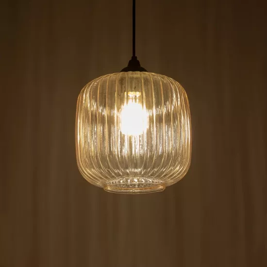 MELONI 206-0016 Μοντέρνο Κρεμαστό Φωτιστικό Οροφής με Ντουί 1 x E27 AC 220-240V IP20 - Mελί - Μ20 x Π20 x Υ24cm