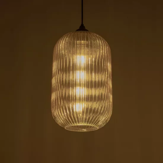 MELONI 206-0020 Μοντέρνο Κρεμαστό Φωτιστικό Οροφής με Ντουί 1 x E27 AC 220-240V IP20 - Mελί - Μ20 x Π20 x Υ38cm