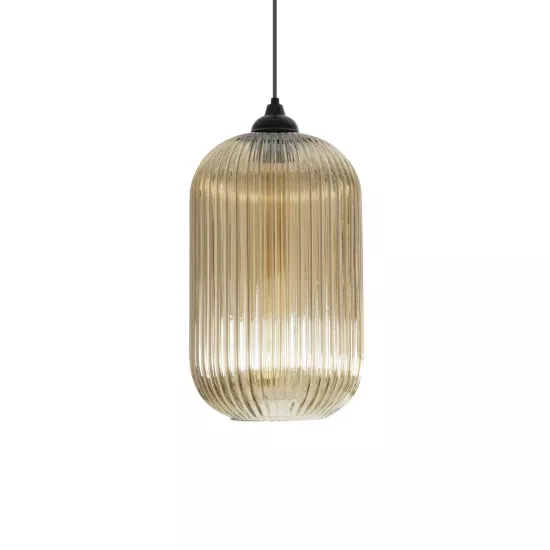 MELONI 206-0020 Μοντέρνο Κρεμαστό Φωτιστικό Οροφής με Ντουί 1 x E27 AC 220-240V IP20 - Mελί - Μ20 x Π20 x Υ38cm