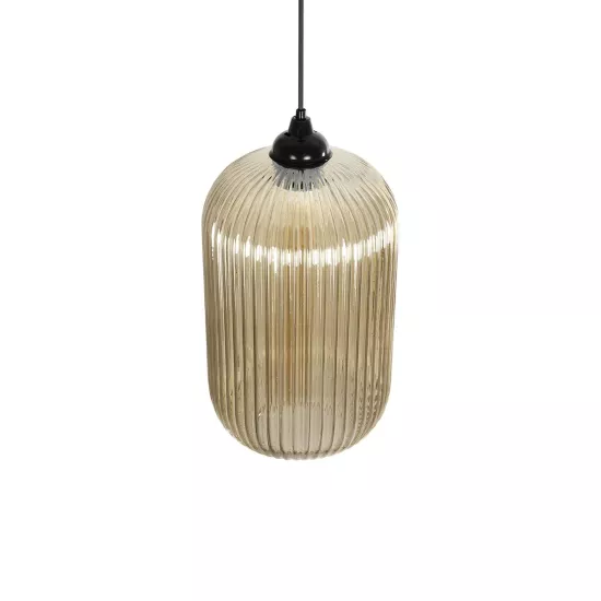 MELONI 206-0020 Μοντέρνο Κρεμαστό Φωτιστικό Οροφής με Ντουί 1 x E27 AC 220-240V IP20 - Mελί - Μ20 x Π20 x Υ38cm