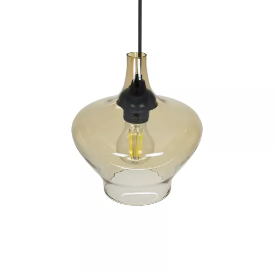 OVOCE 206-0033 Μοντέρνο Κρεμαστό Φωτιστικό Οροφής με Ντουί 1 x E27 AC 220-240V IP20 - Mελί - Μ20 x Π20 x Υ22cm