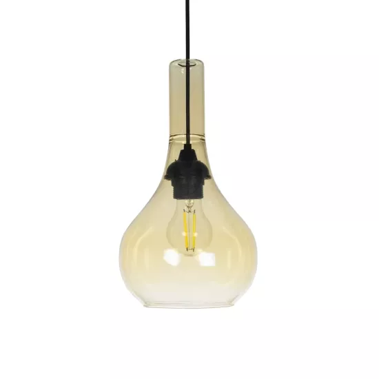 ΤΟΝΕ 206-0035 Μοντέρνο Κρεμαστό Φωτιστικό Οροφής με Ντουί 1 x E27 AC 220-240V IP20 - Mελί - Μ20 x Π20 x Υ36cm