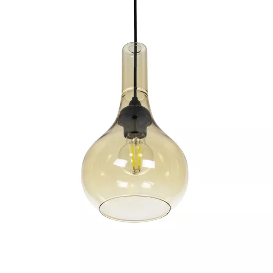 ΤΟΝΕ 206-0035 Μοντέρνο Κρεμαστό Φωτιστικό Οροφής με Ντουί 1 x E27 AC 220-240V IP20 - Mελί - Μ20 x Π20 x Υ36cm