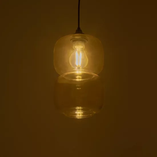 PIAGE 206-0037 Μοντέρνο Κρεμαστό Φωτιστικό Οροφής με Ντουί 1 x E27 AC 220-240V IP20 - Mελί - Μ17 x Π17 x Υ25cm