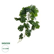 Artificial Garden HANGING MONSTERA 20600 - Τεχνητό Διακοσμητικό Κρεμαστό Φυτό Μονστέρα Μ28 x Π30 x Υ50cm