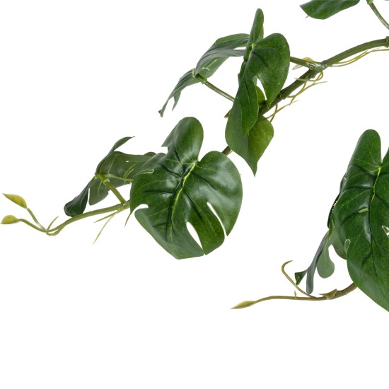 Artificial Garden HANGING MONSTERA 20600 - Τεχνητό Διακοσμητικό Κρεμαστό Φυτό Μονστέρα Μ28 x Π30 x Υ50cm