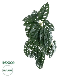 Artificial Garden MONSTERA HANGING PLANT 20608 - Τεχνητό Διακοσμητικό Κρεμαστό Φυτό Μονστέρα Υ45cm