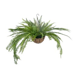 Artificial Garden FERN HANGING PLANT 20624 Τεχνητό Κρεμαστό Διακοσμητικό Φυτό Φτέρης Y45cm