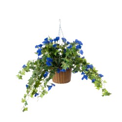 Artificial Garden MORNING GLORY HANGING PLANT 20636 Τεχνητό Κρεμαστό Διακοσμητικό Φυτό Ορτανσίας Y55cm