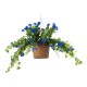 Artificial Garden MORNING GLORY HANGING PLANT 20636 Τεχνητό Κρεμαστό Διακοσμητικό Φυτό Ορτανσίας Y55cm