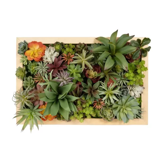Artificial Garden VARIOUS PLANT 20642 Τεχνητό Διακοσμητικό Φυλλωσιάς σε Ξύλινο Πάνελ - Κάθετος Κήπος Μιξ Μ60 x Π40 x Υ20cm Artificial Garden VARIOUS PLANT 20642 Τεχνητό Διακοσμητικό Φυλλωσιάς σε Ξύλινο Πάνελ - Κάθετος Κήπος Μιξ Μ60 x Π40 x Υ20cm