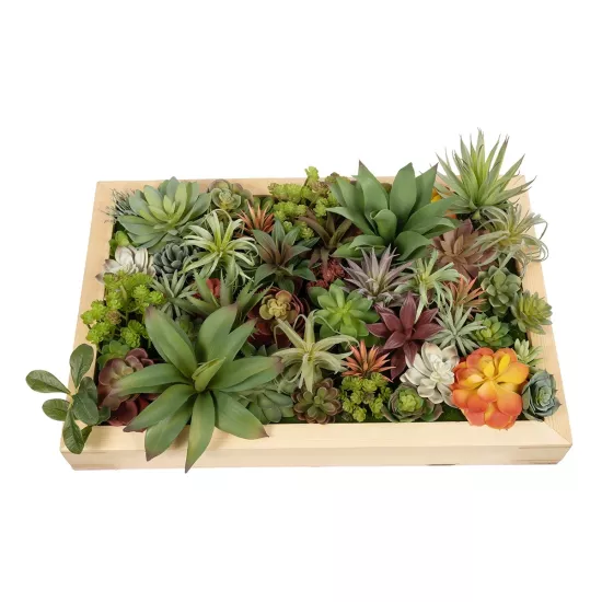 Artificial Garden VARIOUS PLANT 20642 Τεχνητό Διακοσμητικό Φυλλωσιάς σε Ξύλινο Πάνελ - Κάθετος Κήπος Μιξ Μ60 x Π40 x Υ20cm Artificial Garden VARIOUS PLANT 20642 Τεχνητό Διακοσμητικό Φυλλωσιάς σε Ξύλινο Πάνελ - Κάθετος Κήπος Μιξ Μ60 x Π40 x Υ20cm