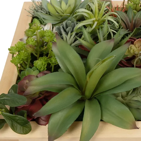 Artificial Garden VARIOUS PLANT 20642 Τεχνητό Διακοσμητικό Φυλλωσιάς σε Ξύλινο Πάνελ - Κάθετος Κήπος Μιξ Μ60 x Π40 x Υ20cm Artificial Garden VARIOUS PLANT 20642 Τεχνητό Διακοσμητικό Φυλλωσιάς σε Ξύλινο Πάνελ - Κάθετος Κήπος Μιξ Μ60 x Π40 x Υ20cm