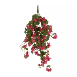 Artificial Garden BOUGAINVILLEA BRANCH 20663 Τεχνητό Κρεμαστό Διακοσμητικό Κλαδί Μπουκαμβίλιας Φουξ Μ45 x Π12 x Υ90cm