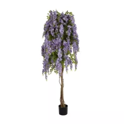 Artificial Garden WISTERIA PURPLE 20682 Τεχνητό Διακοσμητικό Δέντρο Μωβ Βιστερία Μ60 x Π60 x Υ180cm