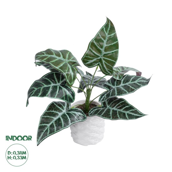 Artificial Garden ALOCASIA 20886 Τεχνητό Διακοσμητικό Φυτό Αλοκασία Φ38 x Υ33cm