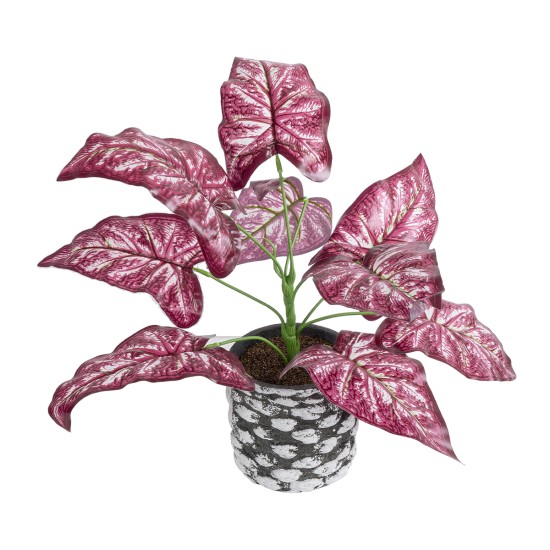 Artificial Garden RED POLKA 20887 Τεχνητό Διακοσμητικό Φυτό Κόκκινη Πόλκα Φ38 x Υ33cm