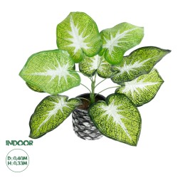 Artificial Garden CALADIUM 20890 Τεχνητό Διακοσμητικό Φυτό Τροπικό Φυτό  Φ40 x Υ33cm